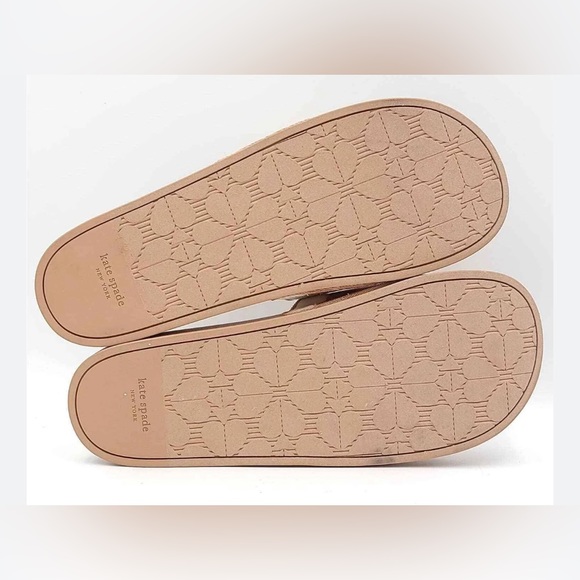 Kate Spade Buttercup pink natural Slide Sandals flats size 11 new - Picture 3 of 4